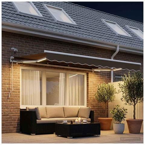 Tenda retrattile Tortora 350 x 250 cm Poliestere - Foto 2