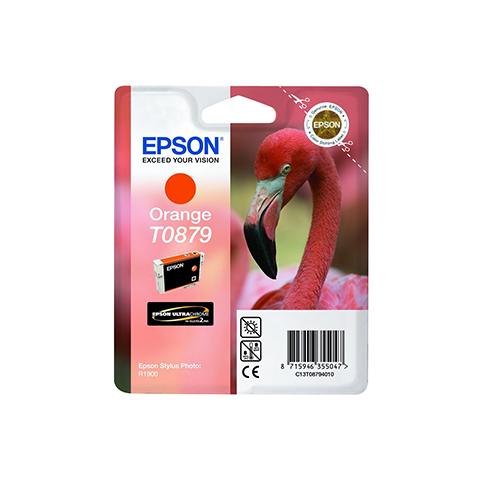 C13T08794020 Cartuccia Ink Originale Arancione per Stylus Foto R1900 Capacità 1215 Pagine - Foto 2