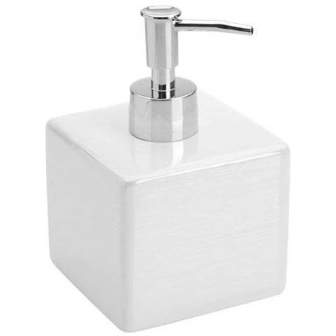 Dispenser sapone in ceramica bianca linea Cuba - Foto 1
