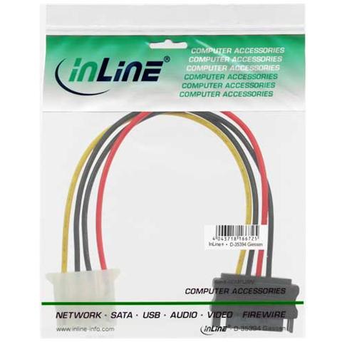 cavo sata alimentazione da 15pin power sata maschio (alim.) a 4pin femmina 5,25" (hdd ide)  - Foto 2