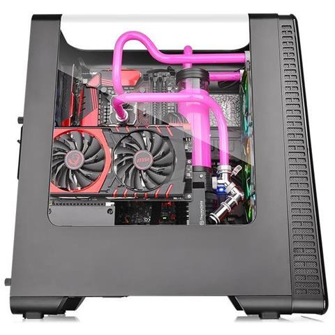 Case View 28 RGB Middle Tower ATX / ITX / Micro ATX 2 Porte USB 3.0 Colore Nero (Finestrato)  - Foto 2