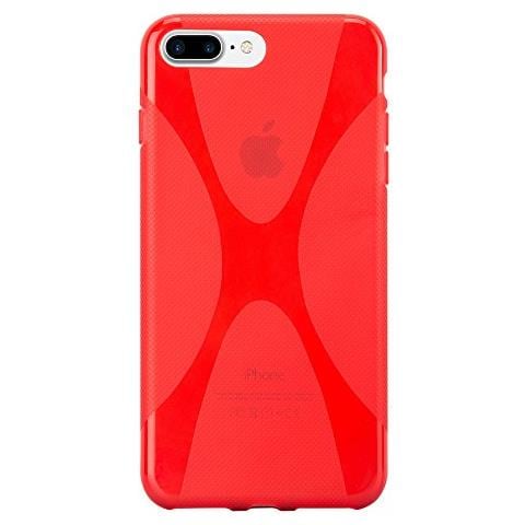 Custodia Compatibile Con Apple Iphone 8 Plus / Iphone 7 Plus / Iphone 7s Plus In Rosso Cremisi - Coperchio Protettivo In Silicone Tpu Flessibile - Foto 1