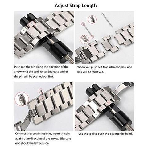 18 Millimetri Rapido Cinturino Rilascio Premium Solid Sostituzione Cinturino Dellacciaio Inossidabile Nero - Foto 4