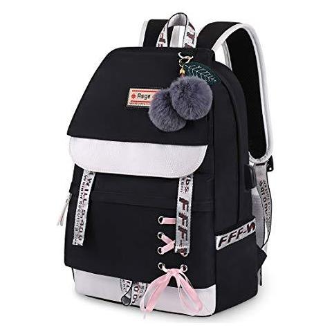 Borse Ragazze Zaino Scuola Per Ragazze Nylon Impermeabile Casuale Collegio Zaino Moda Daypack Donne Bookbag Ragazzi Adolescenti Schoolbag Durevole Unisex Student Zaini - Foto 1