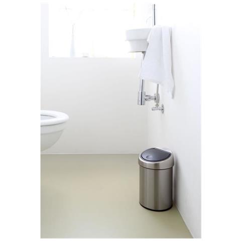 Secchio Pattumiera 3l Acciaio Satinato - 363986 - Foto 2