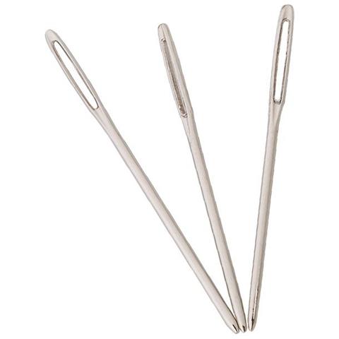 TENDENZA SEMPLICE 9pcs Aghi Smussati A Occhio Grande In Acciaio Filati Per Maglieria Aghi Per Cucire NA11464