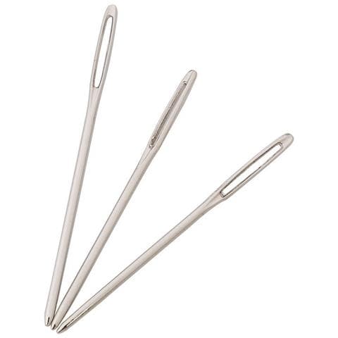 TENDENZA SEMPLICE 9pcs Aghi Smussati A Occhio Grande In Acciaio Filati Per Maglieria Aghi Per Cucire NA11464