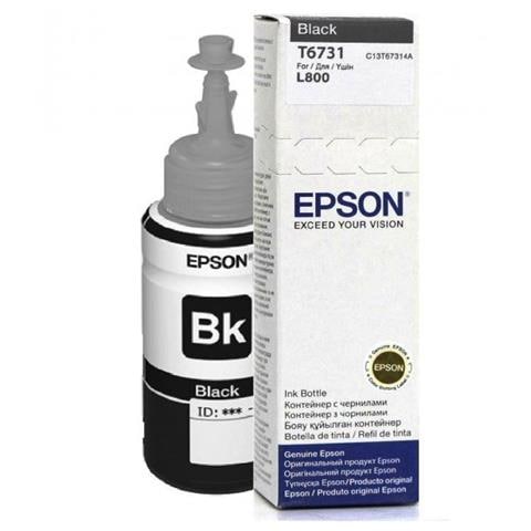 C13T67314A Cartuccia Ink Originale Nera per Epson L1800 / L800 / L810 / L850 Capacità 1800 Pagine - Foto 1