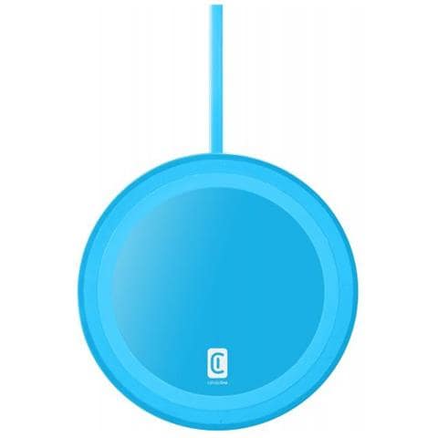 Cellularline Neon Wireless Charger - Apple, Samsung And Other Wireless Smartphones Base Colorata Di Ricarica Wireless Azzurro - Foto 2