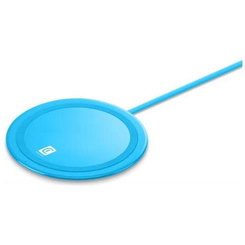 Cellularline Neon Wireless Charger - Apple, Samsung And Other Wireless Smartphones Base Colorata Di Ricarica Wireless Azzurro - Foto 1