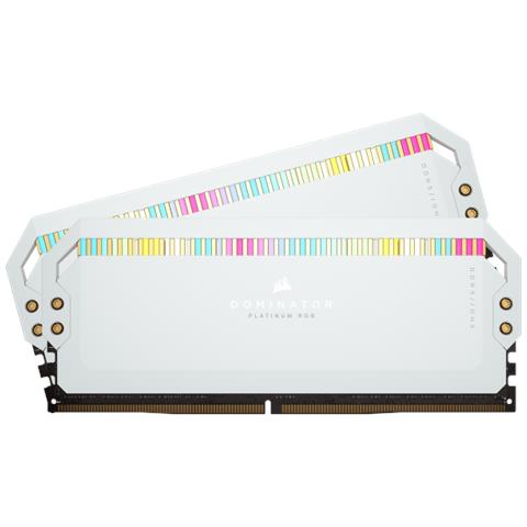 Memoria Corsair DDR5 5200MHz 64GB (2x32GB) DIMM - Dominator Platinum RGB - Bianco - Foto 2