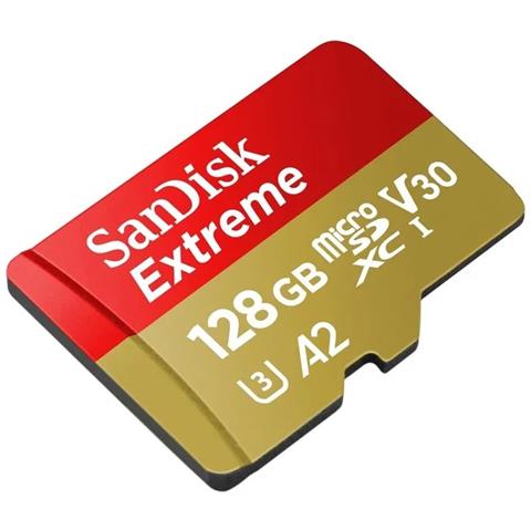 Scheda di Memoria MicroSDXC Extreme 128 GB UHS-I di Classe 10 Velocità 160 MB / s con Adattatore - Foto 2