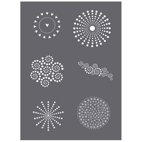 Stencil Varie Forme 21 X 14,8 Cm E Una Spatola - Foto 1