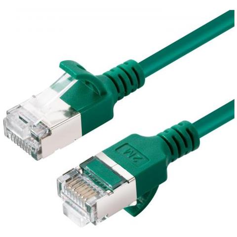 V-ftp6a02g-slim Cavo Di Rete Verde 2 M Cat6a U /ftp [stp] (cat6a U-ftp Slim, Lszh, 2m - Network Cable, Green - Foto 1
