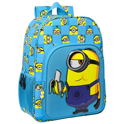 Zaino Scuola Minions Minionstatic Azzurro (33 X 42 X 14 Cm) - Foto 1