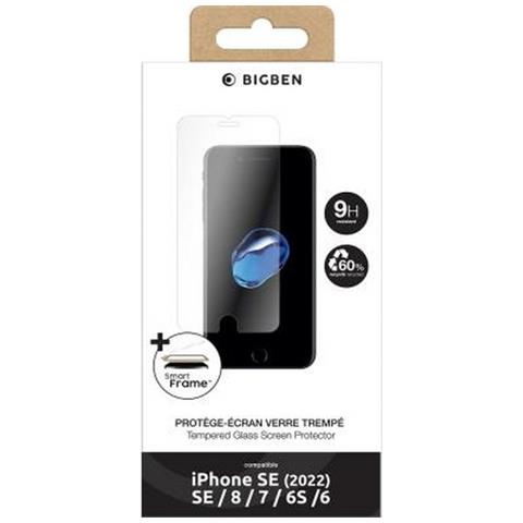 Salvadisplay Per Iphone Se 2022 / Se 2020 / 8 / 7 / 6s / 6 Antigraffio, Trasparente - Foto 5