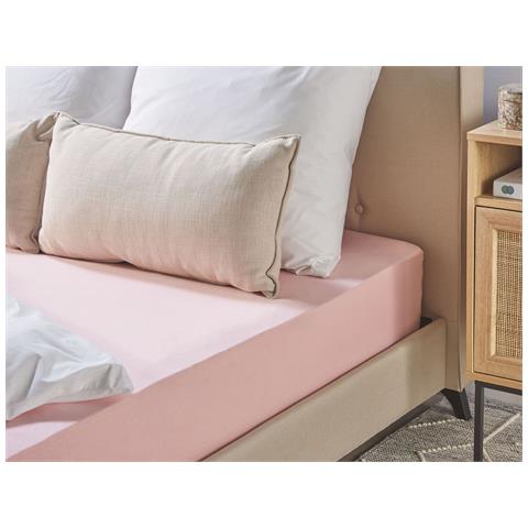 Coprimaterasso Elasticizzato Hofuf Cotone Rosa - Foto 1
