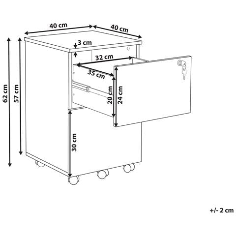 Armadietto Da Ufficio Johnson Bianco - Foto 11