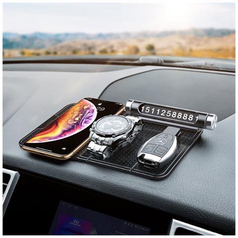Folding Self-adhesive Smarthone & Device Nanopad Holder On Dashboard (205 X 122mm) Black - Foto 2