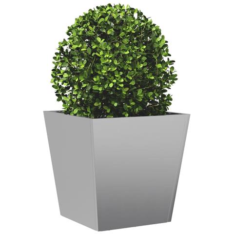 Fioriere Da Giardino 2 Pz 40x40x40 Cm In Acciaio Zincato - Foto 2