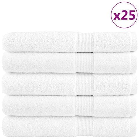 Asciugamani Premium SOLUND 25 pz Bianchi 100x200cm 600gsm - Foto 1