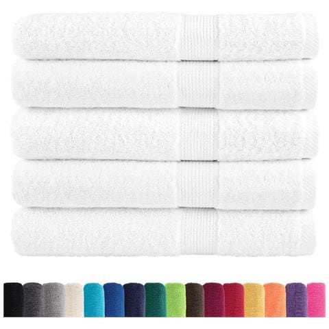 Asciugamani Premium SOLUND 25 pz Bianchi 100x200cm 600gsm - Foto 2
