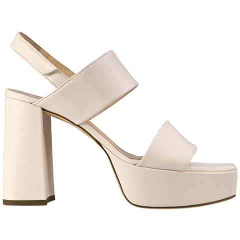 Cindy Sandals Sandali Pelle Scarpe Donna Bianco Eu 41, 5-105930 1200 - Foto 1