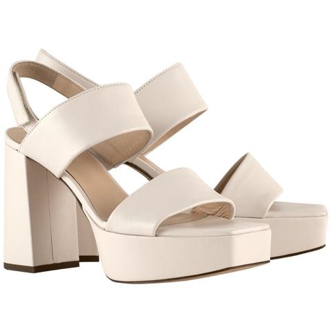 Cindy Sandals Sandali Pelle Scarpe Donna Bianco Eu 41, 5-105930 1200 - Foto 2