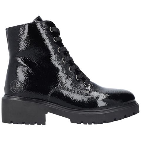 Black Casual Closed Ladies Mid Height Boots Stivaletti Pelle Sintetica Scarpe Donna Nero Eu 39, 76002-00 - Foto 2