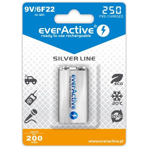 EVHRL22-250 batteria per uso domestico Batteria ricaricabile 9V Nichel-Metallo Idruro (NiMH) - Foto 1