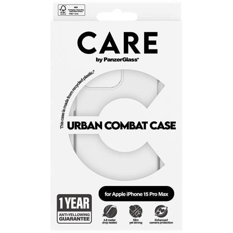 CARE by PG Transparent iPhone 15 Pro Max custodia per cellulare Cover Trasparente - Foto 4