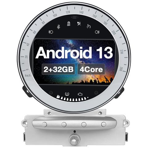 Autoradio Per Bmw Mini Cooper R60 (2006-2013) Wireless Carplay Android Auto Bluetooth Usb Wifi 4g Fm Gps Comandi Al Volante - Foto 1