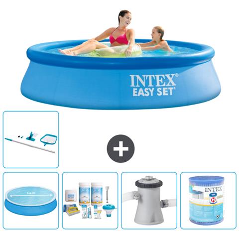 Piscina Fuori Terra - In Giro - 244x61 Cm - Blu - Include Accessori Coordinati A393 - Foto 1