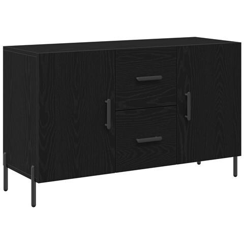 Sideboard  Nero Rovere 100x36x60 cm Legno ingegnerizzato - Foto 1