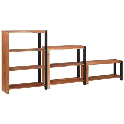 Libreria 3 pcs Marrone 80 x 30 x 110 cm - Foto 1