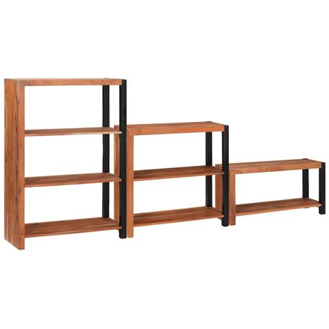Libreria 3 pcs Marrone 80 x 30 x 110 cm - Foto 2