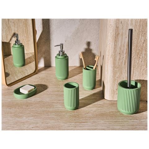 Set Da 5 Accessori Per Il Bagno Huarmey Verde - Foto 1