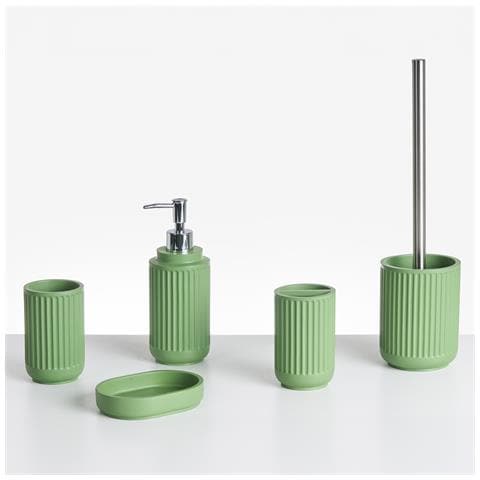Set Da 5 Accessori Per Il Bagno Huarmey Verde - Foto 2