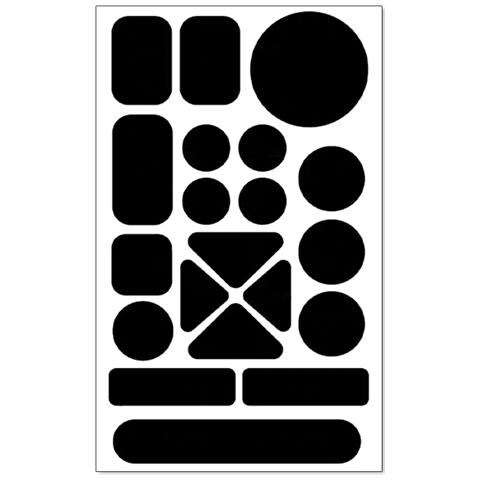 Kit Di 10 Toppe Autoadesive Impermeabili In Nylon Per Riparazione Giacche A Vento Black - Foto 1