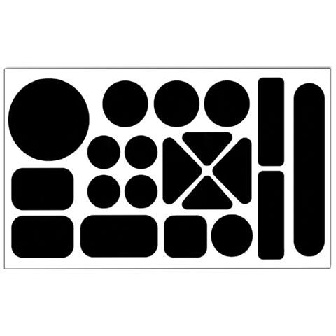 Kit Di 10 Toppe Autoadesive Impermeabili In Nylon Per Riparazione Giacche A Vento Black - Foto 3