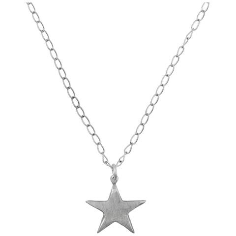 Ciondolo A Catena In Argento A Forma Di Stella Placcato Argento - Foto 2