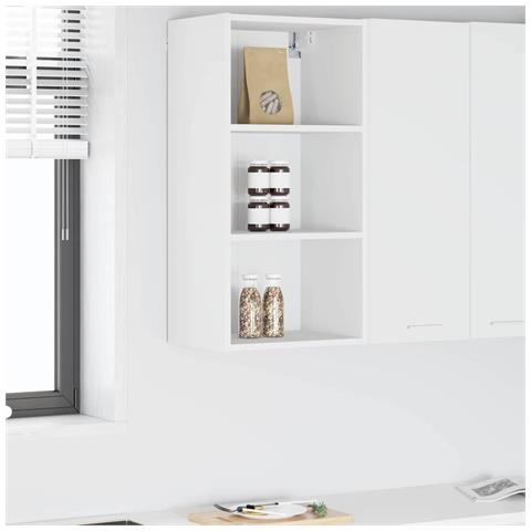 Armadio pensile Riga Bianco 40 x 29,5 x 80 cm Legno multistrato - Foto 2