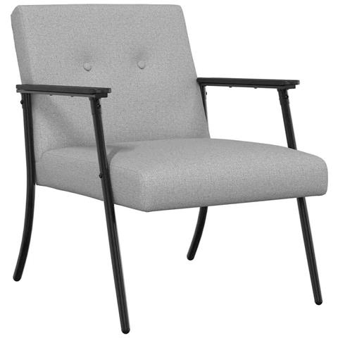 poltrona Grigio Nuvola 59 x 75 x 78 cm Tessuto - Foto 1