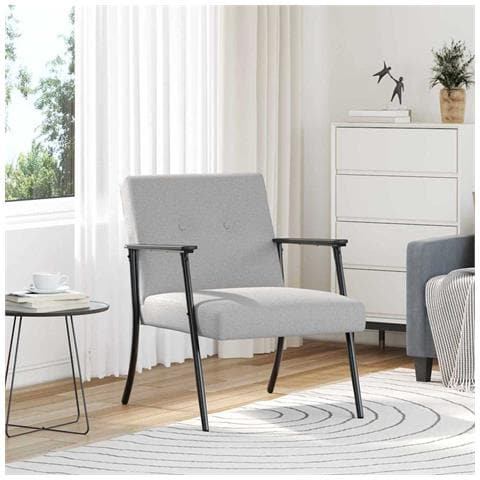 poltrona Grigio Nuvola 59 x 75 x 78 cm Tessuto - Foto 2