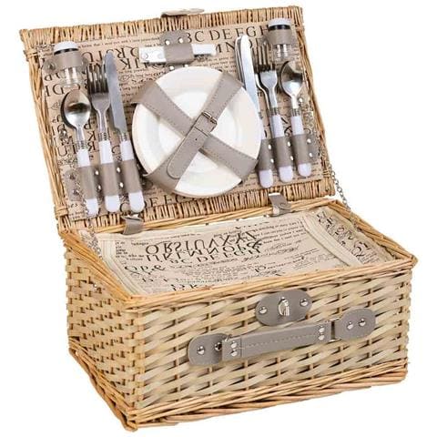 Cestino Pic-nic Marrone 40x28x19h - Foto 1