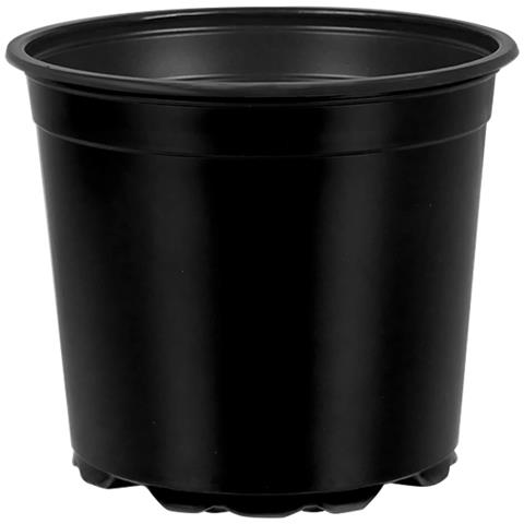 Vaso per Fiori 200 pcs Nero Ø 15 x 13 cm Plastica - Foto 1