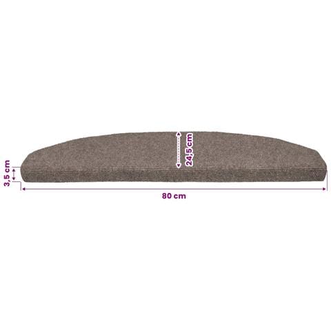 Tappetini per scale autoadesivi 15 pcs Moca 80 x 24,5 x 3,5 cm - Foto 9