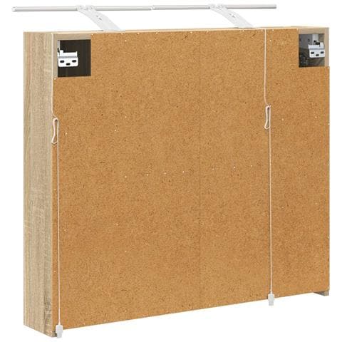 Mobiletto per specchio da bagno Rovere Sonoma 80 x 14.5 x 70 cm - Foto 9