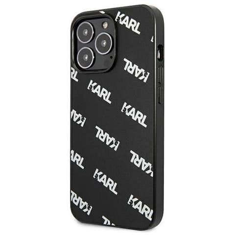 Karl Lagerfeld Klhcp13lpulmbk3 Custodia Per Iphone 13 Pro / 13 6,1 Nera /nero Allover - Foto 1