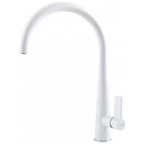 Miscelatore Monocomando con Canna Girevole Athena in Bianco Titano 68 - Foto 1